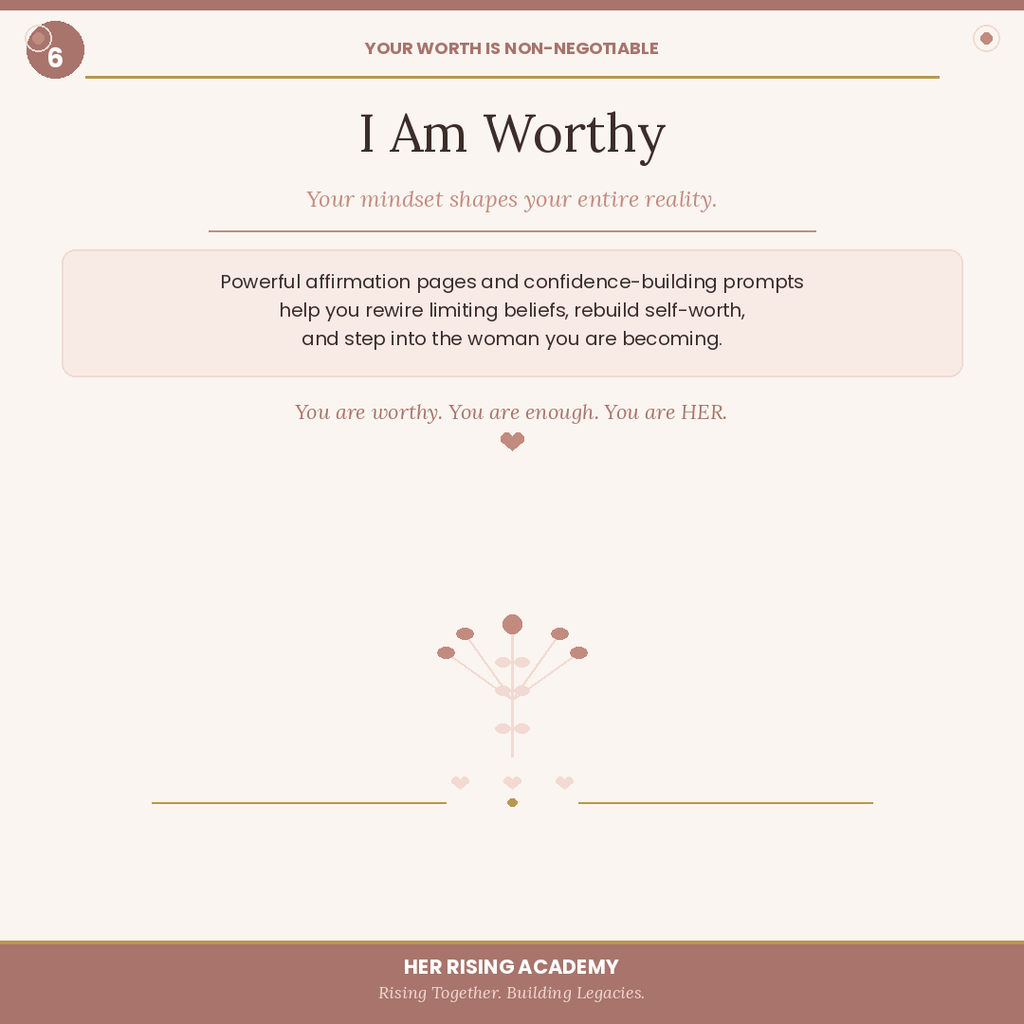 Becoming HER: A Self- Love & Personal Growth Workbook
