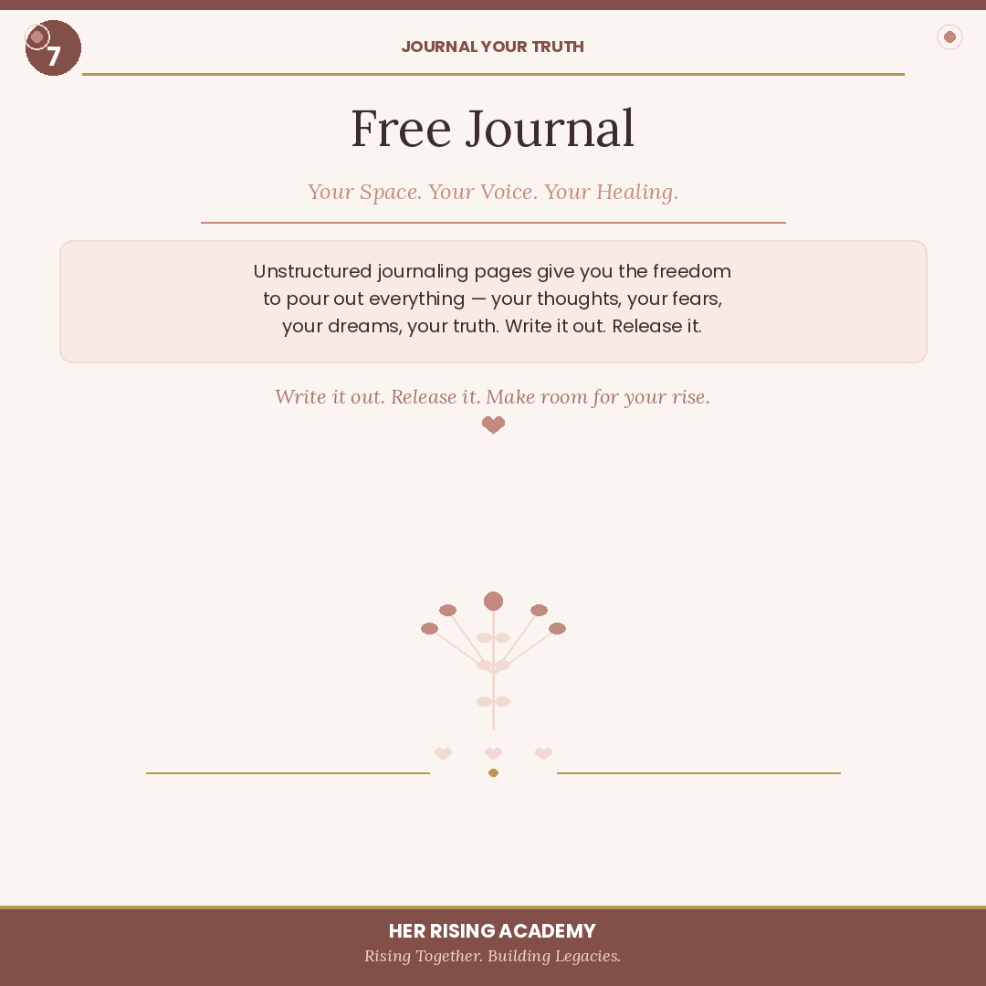 Becoming HER: A Self- Love & Personal Growth Workbook
