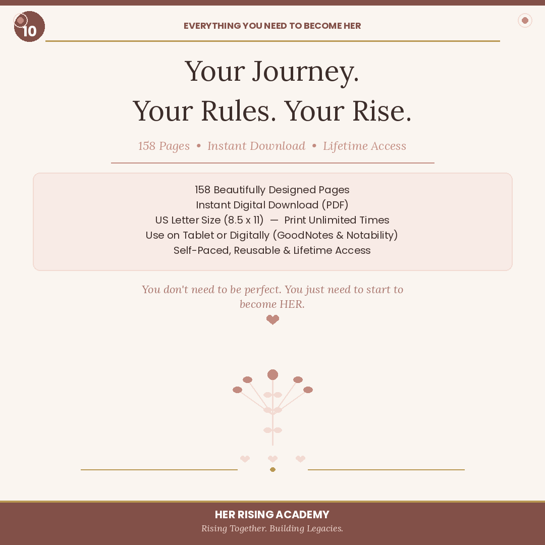 Becoming HER: A Self- Love & Personal Growth Workbook