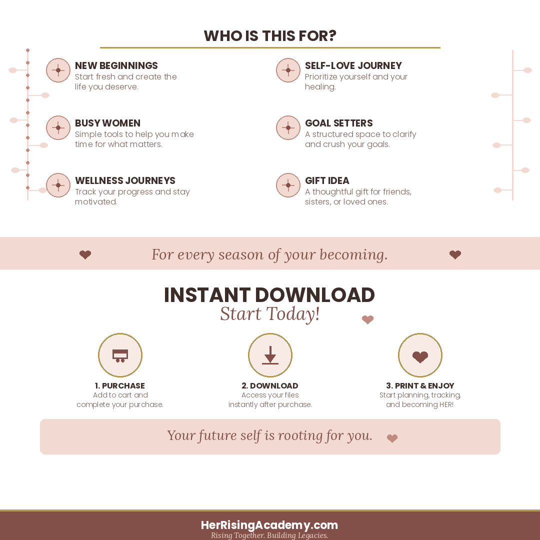 Becoming HER: A Self- Love & Personal Growth Workbook